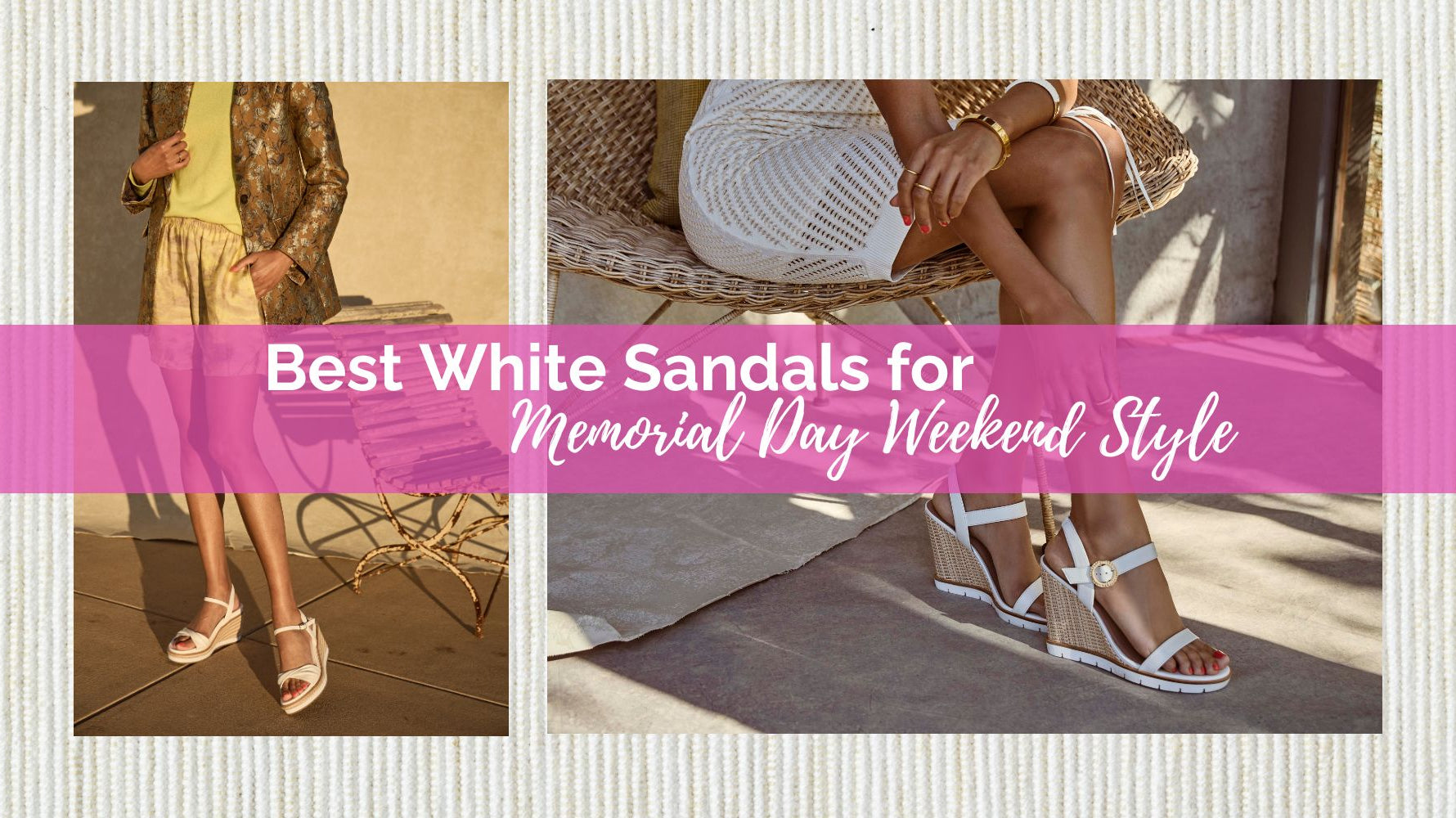 Best White Sandals for Memorial Day Weekend Style