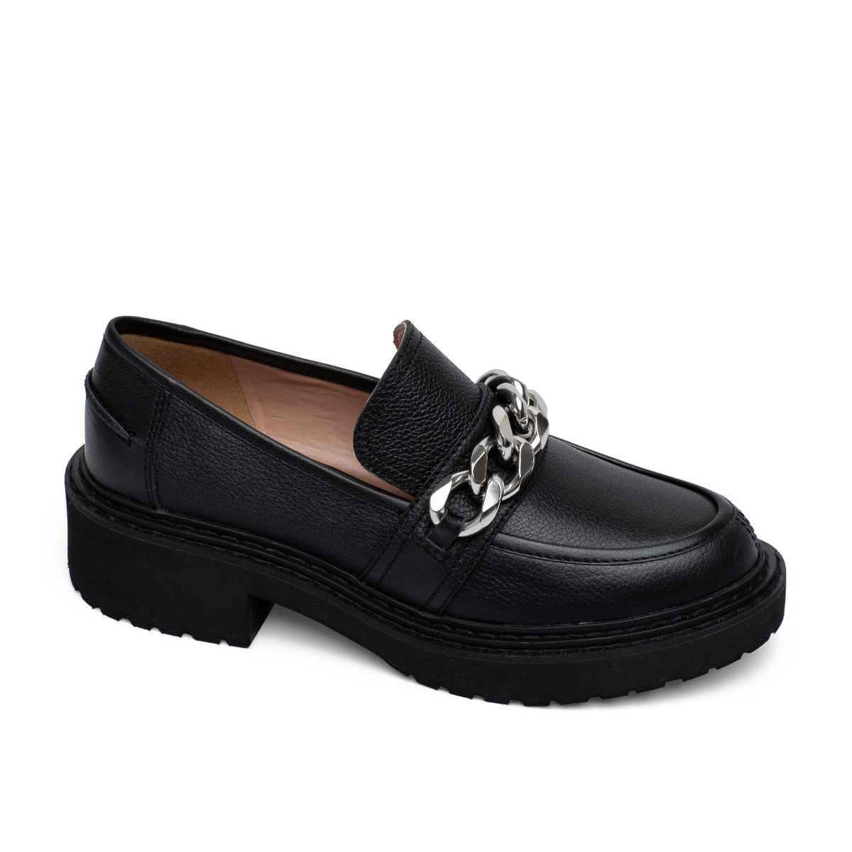 ELSIE | Lug Sole Chain Loafers – LINEA Paolo Shoes