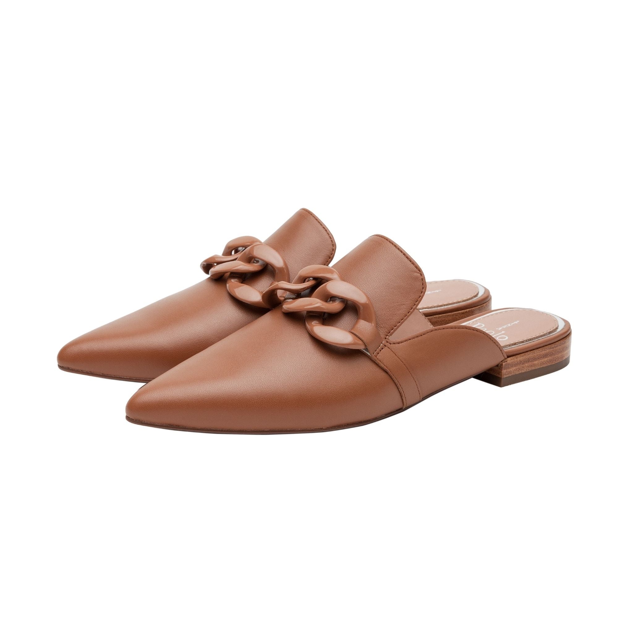 ADORA | Resin Chain Keeper Mules – LINEA Paolo Shoes