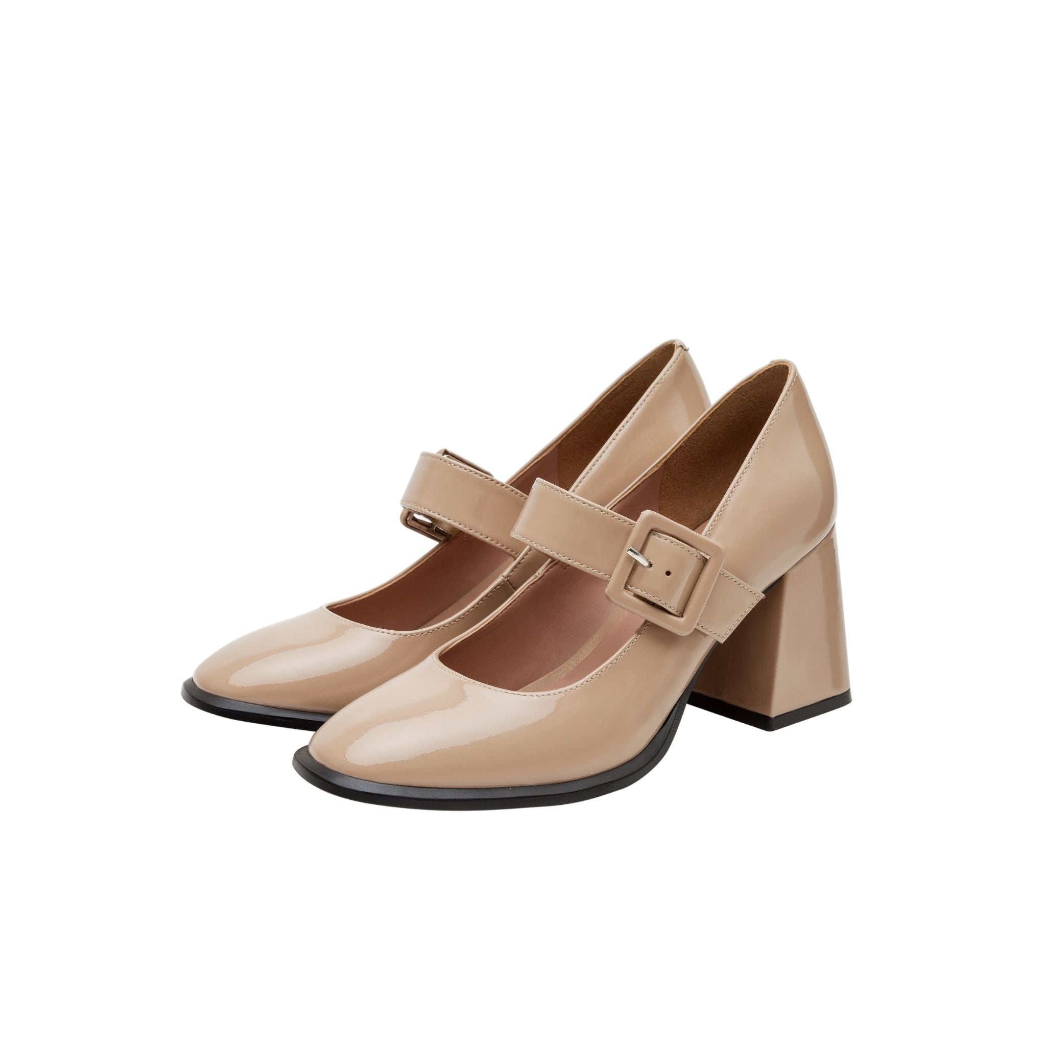 BELLE Block Heel Mary Jane Pumps