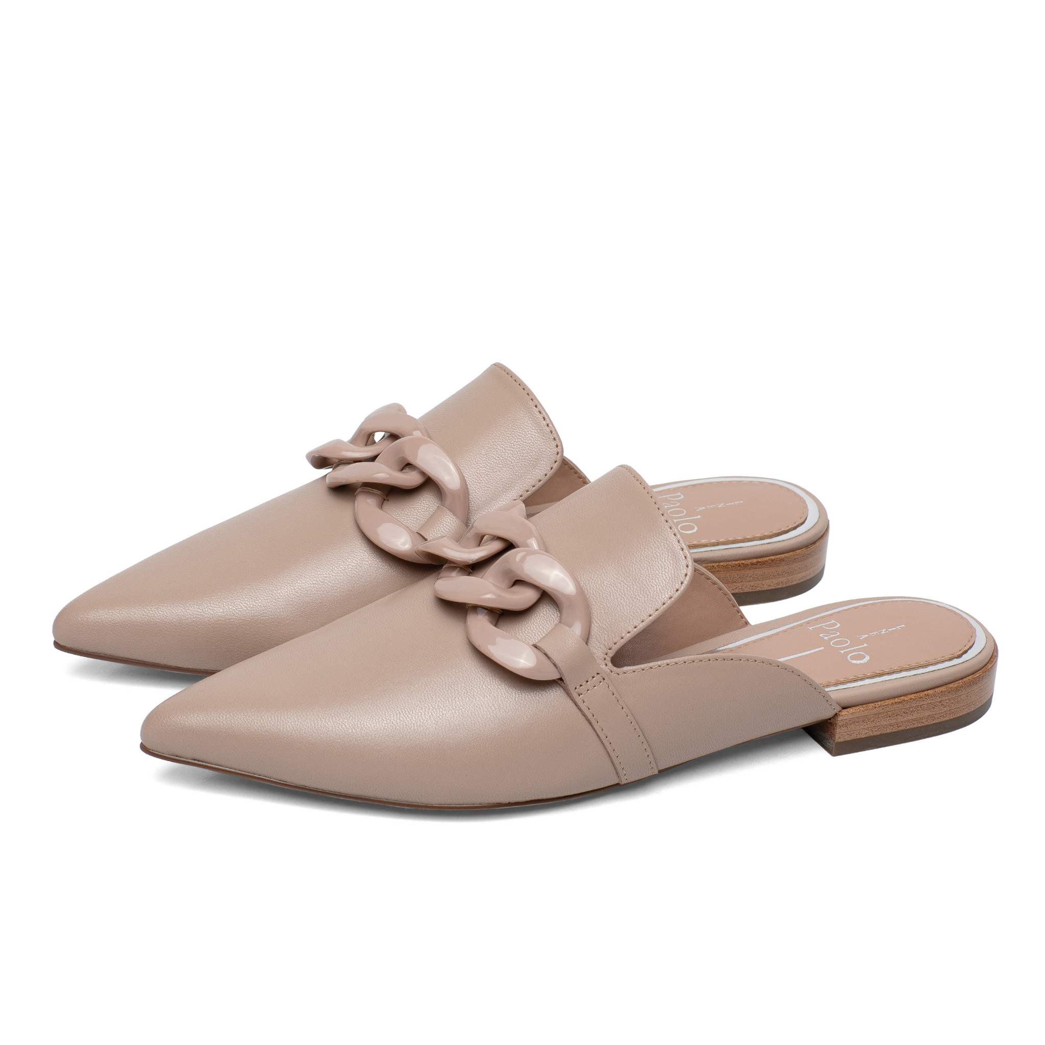 ADORA Resin Chain Keeper Mules LINEA Paolo Shoes