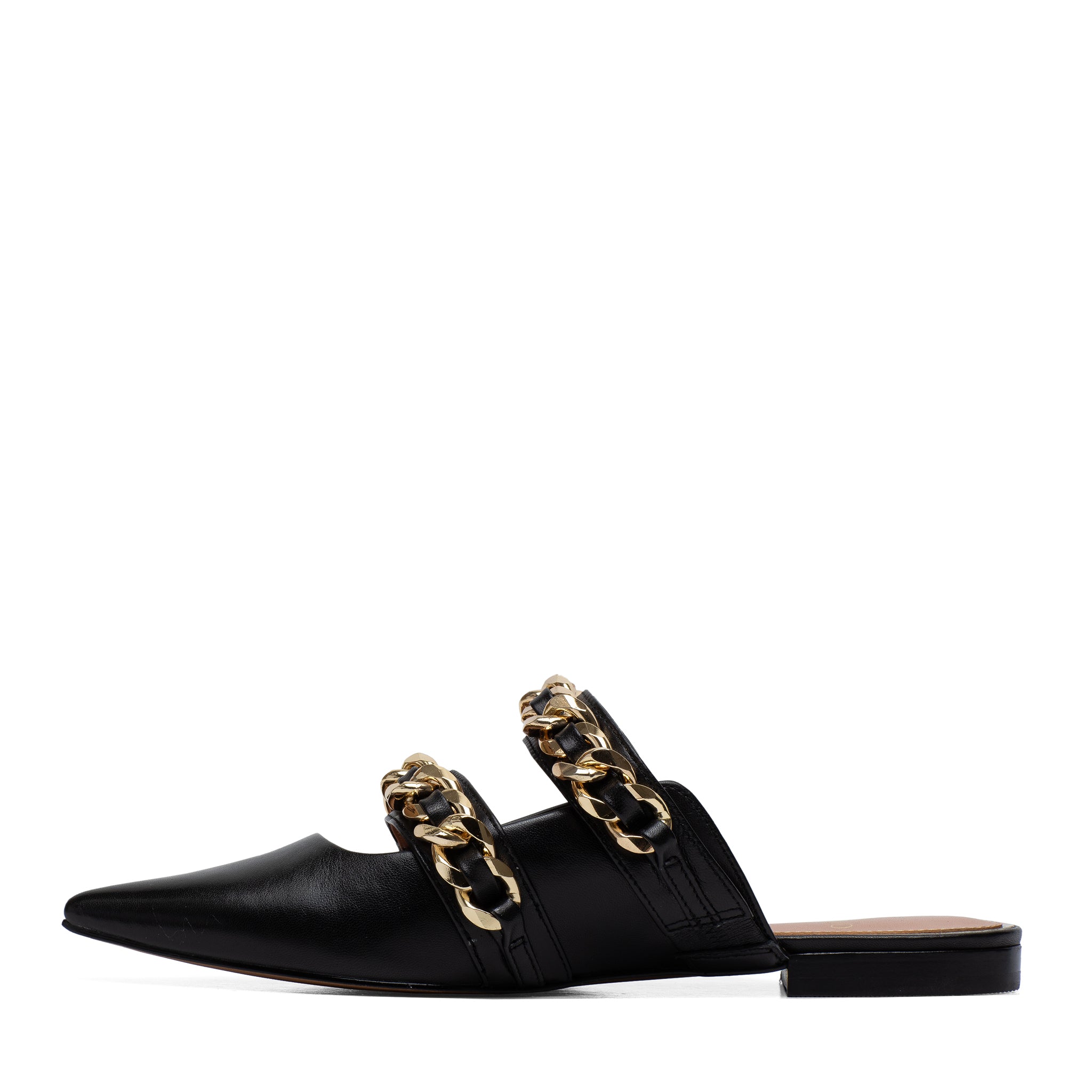 新到着 Toe Pointy | AUREL Metal LINEA – Mules Dressy Strap Chain 靴