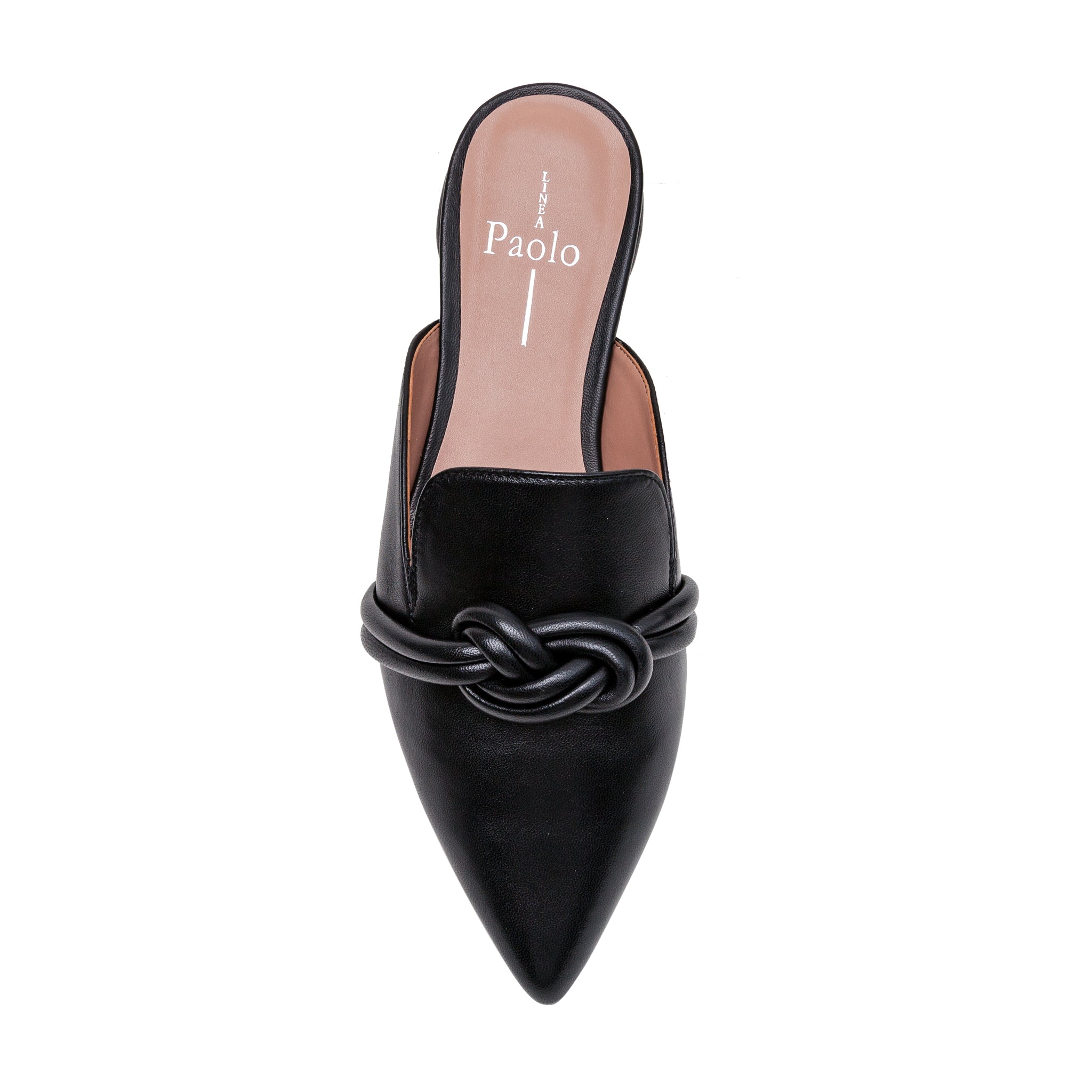 AZELIA | Knotted Leather Mules – LINEA Paolo Shoes