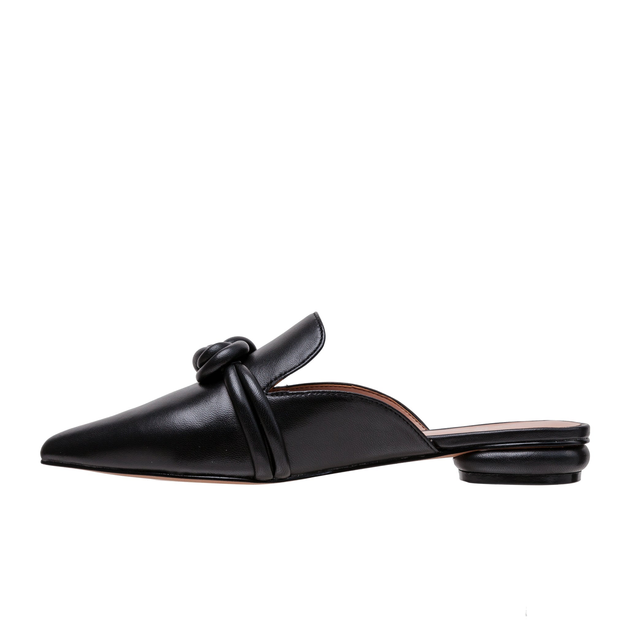 AZELIA | Knotted Leather Mules – LINEA Paolo Shoes