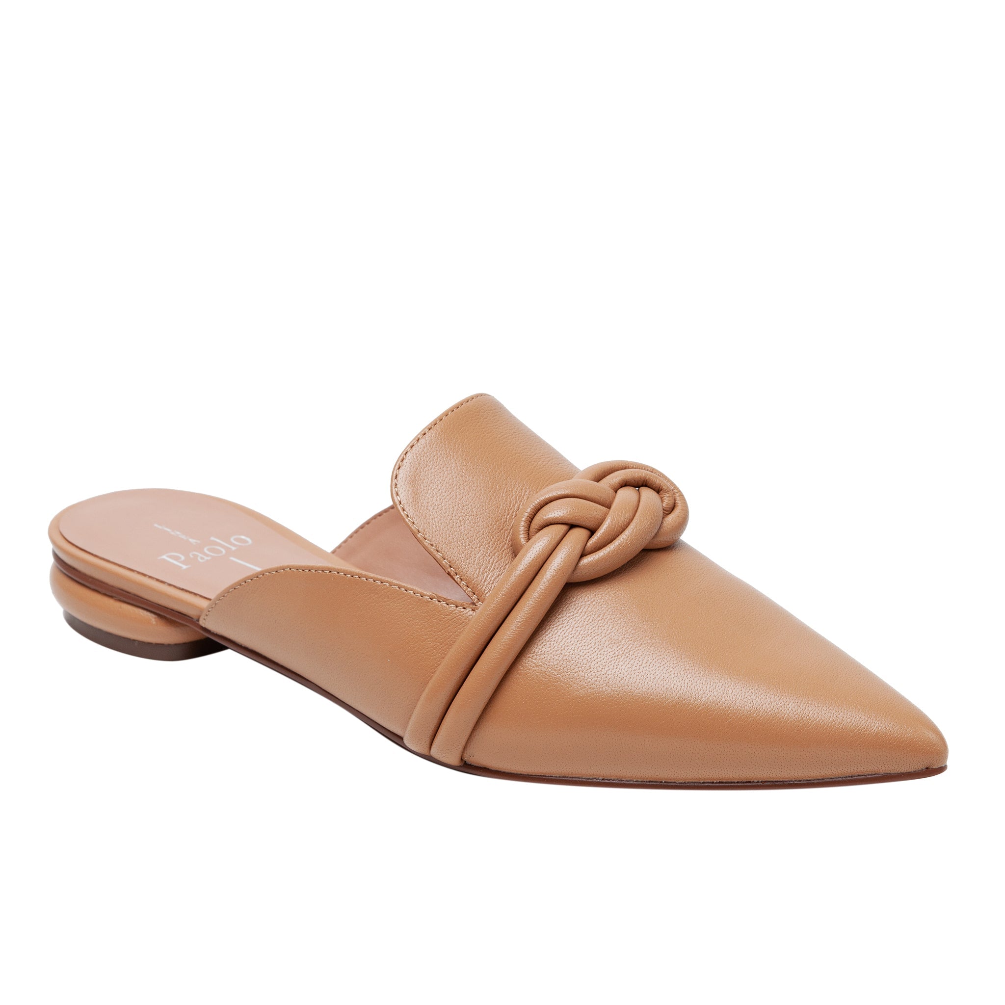 AZELIA | Knotted Leather Mules – LINEA Paolo Shoes
