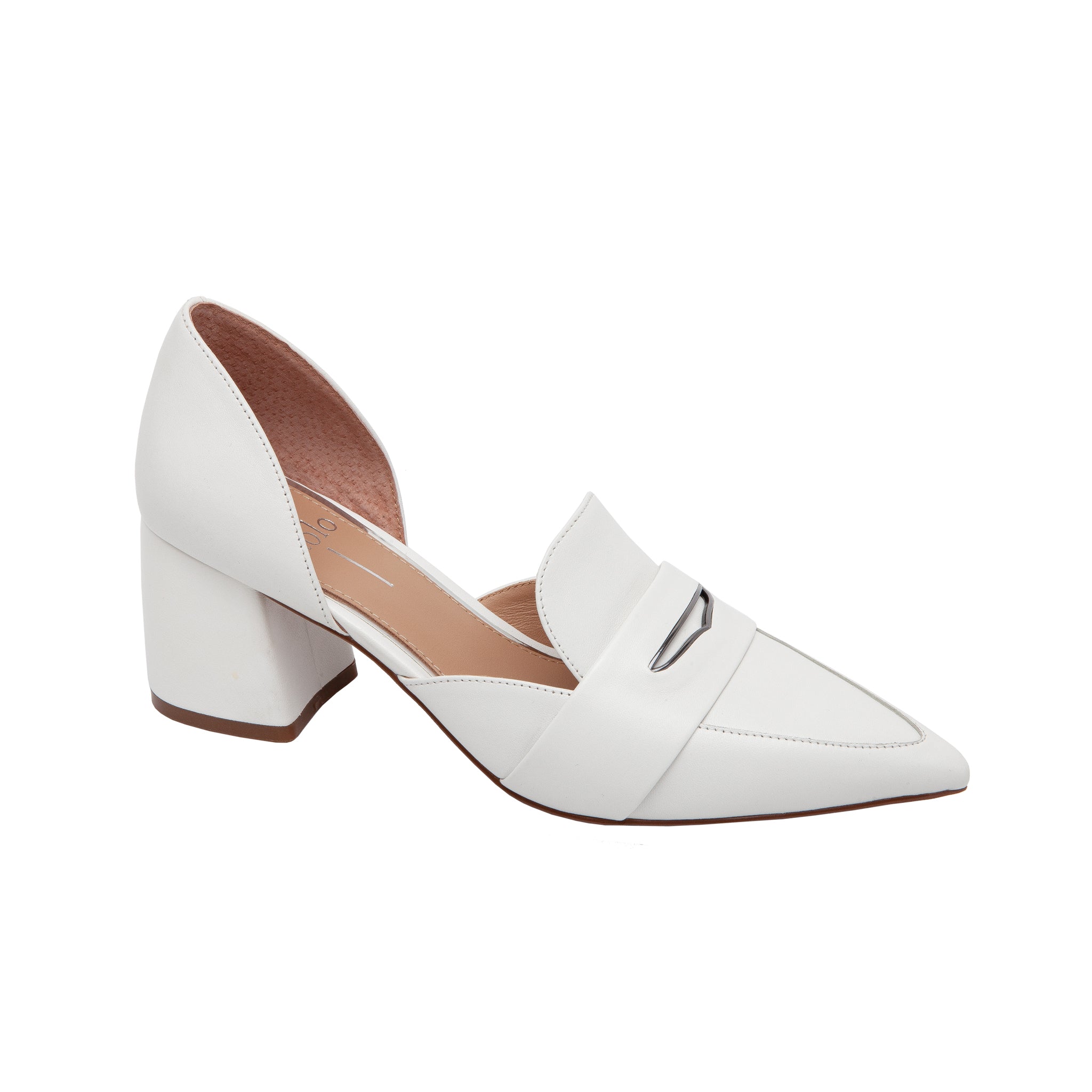 CACHE | Stylish Two Piece Mid Height Sculpted Block Heel Penny