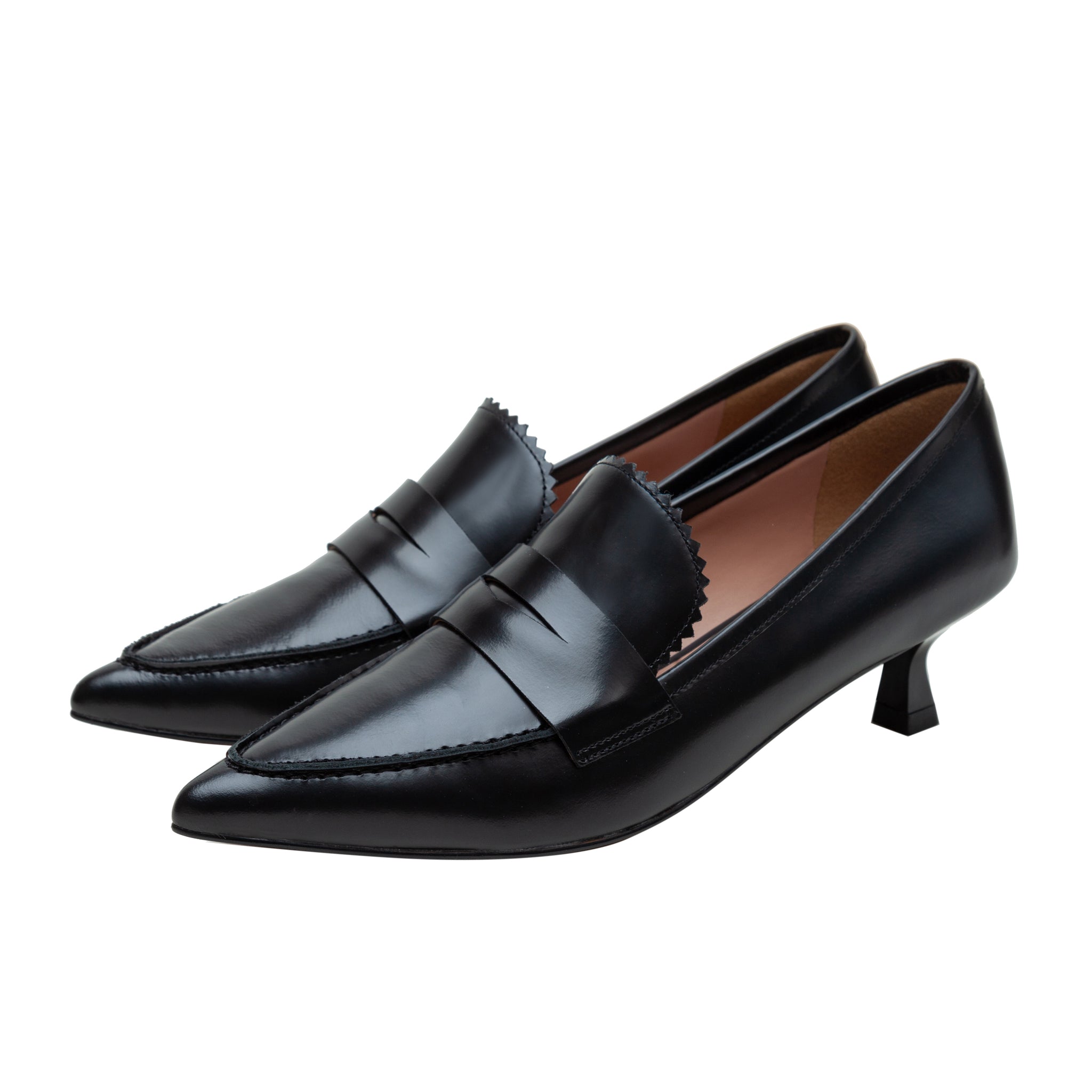 Kitten heel loafers hotsell