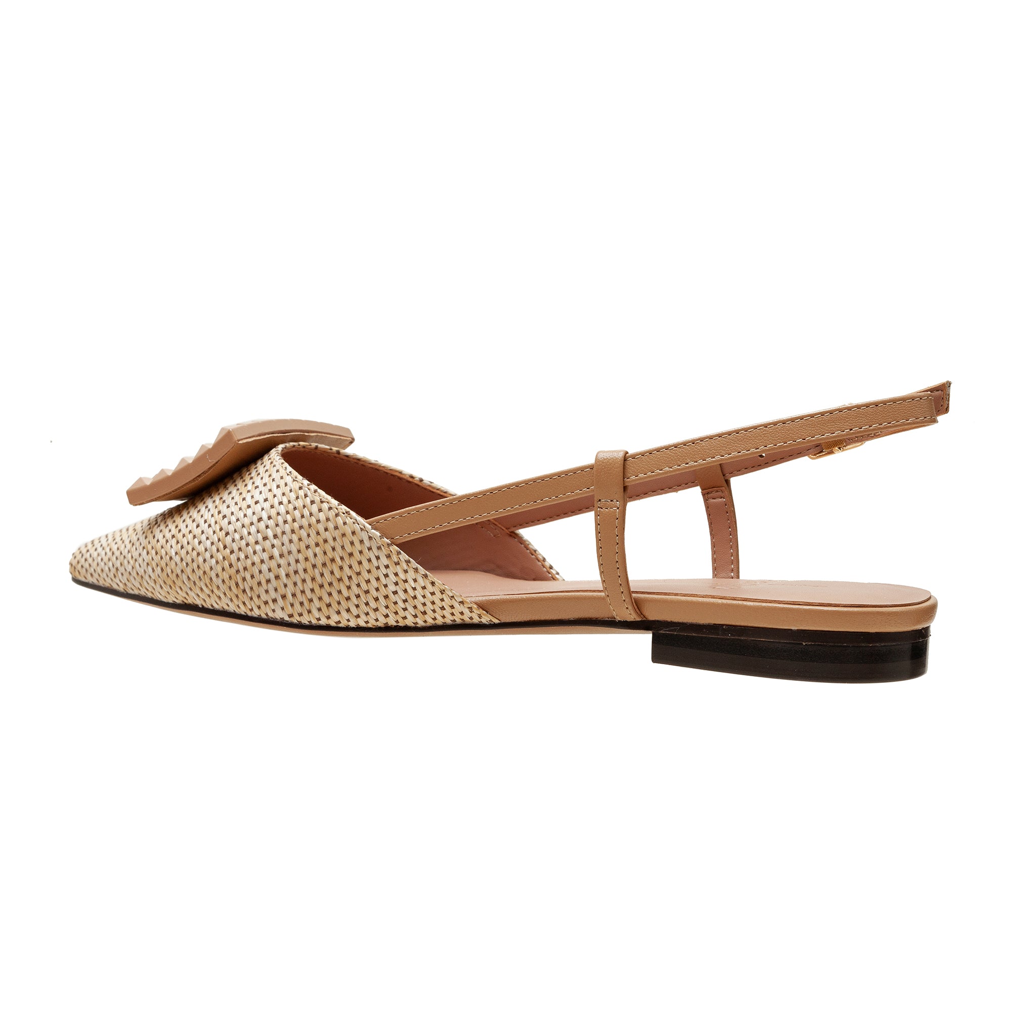 CARMEN | Resin Buckle Slingback Flat – LINEA Paolo Shoes