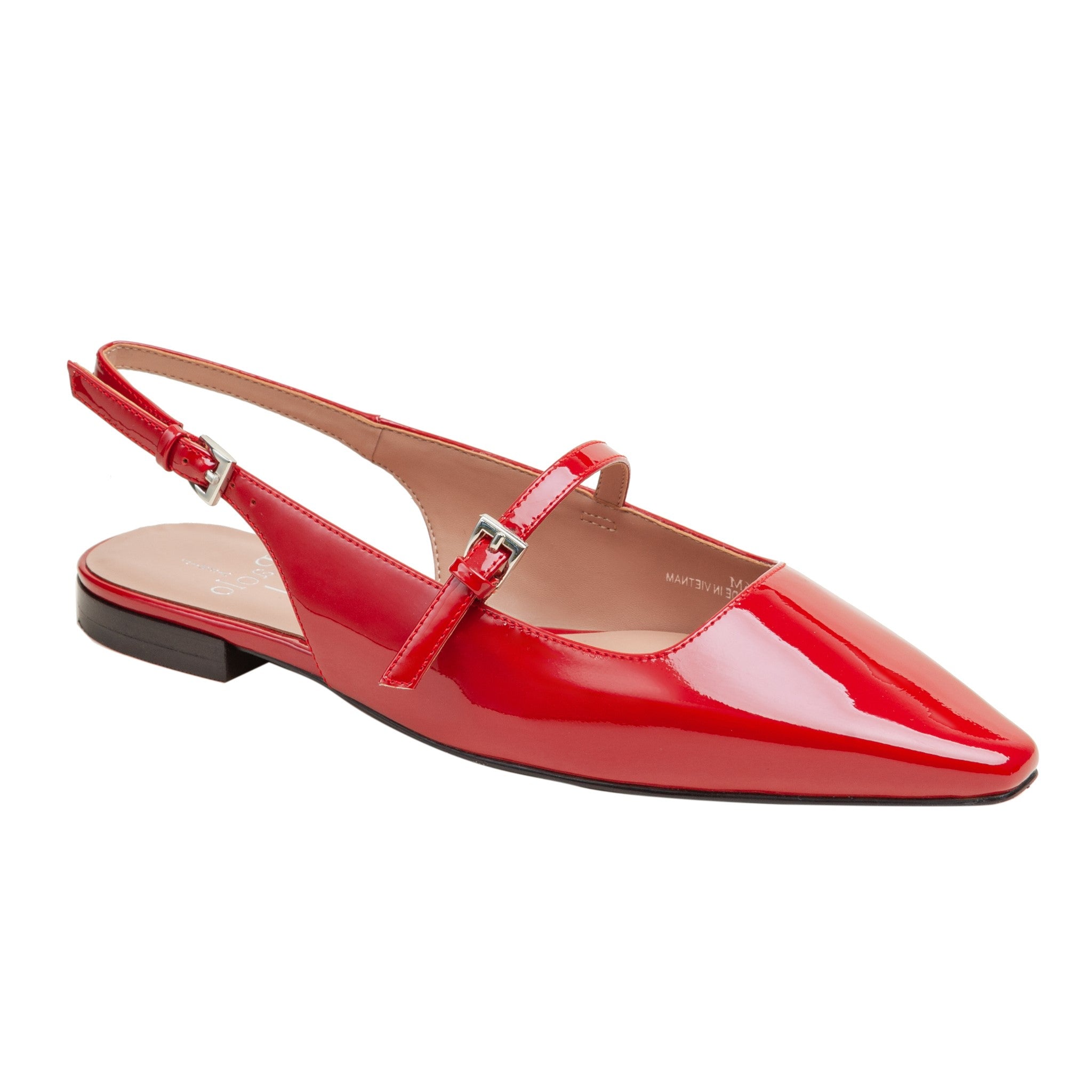 Ladies flat slingback shoes hotsell