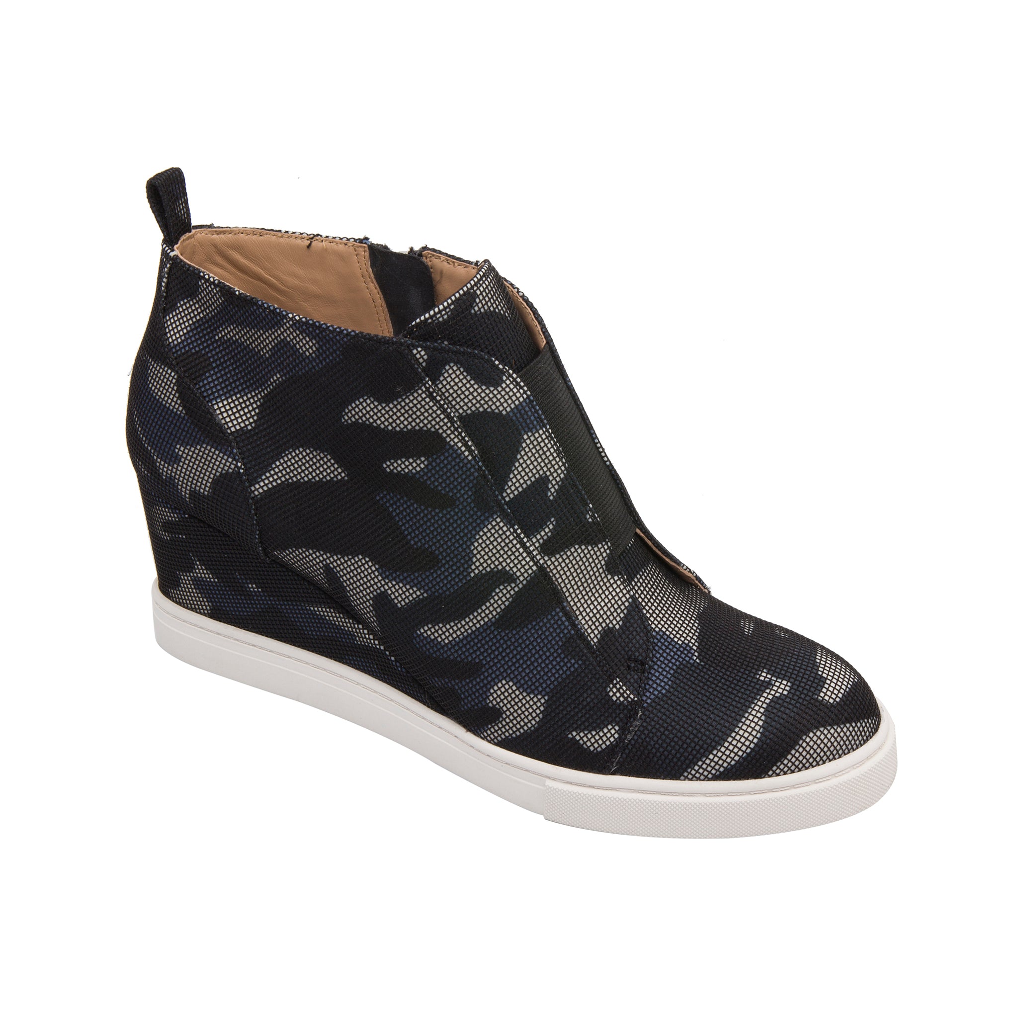 Linea deals Paolo Felicia Wedge Sneaker, Blue Suede, Women's 9