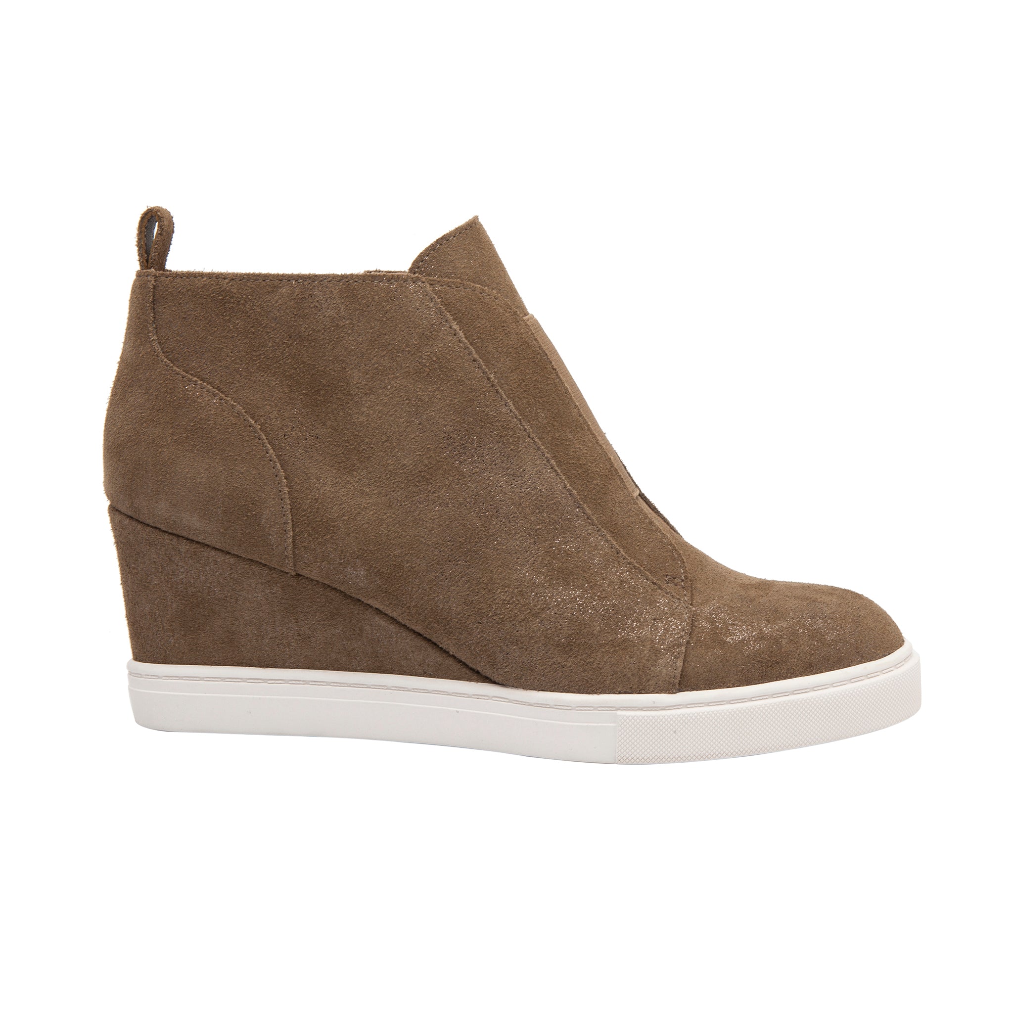 FELICIA SUEDE Our Original Platform Wedge Sneaker Bootie LINEA Paolo Shoes