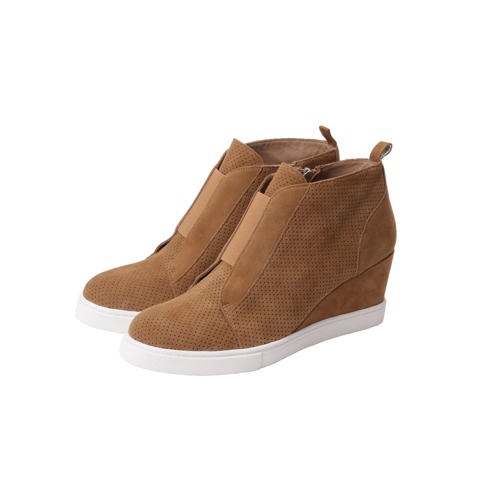 FELICIA SUEDE Our Original Platform Wedge Sneaker Bootie LINEA Paolo Shoes