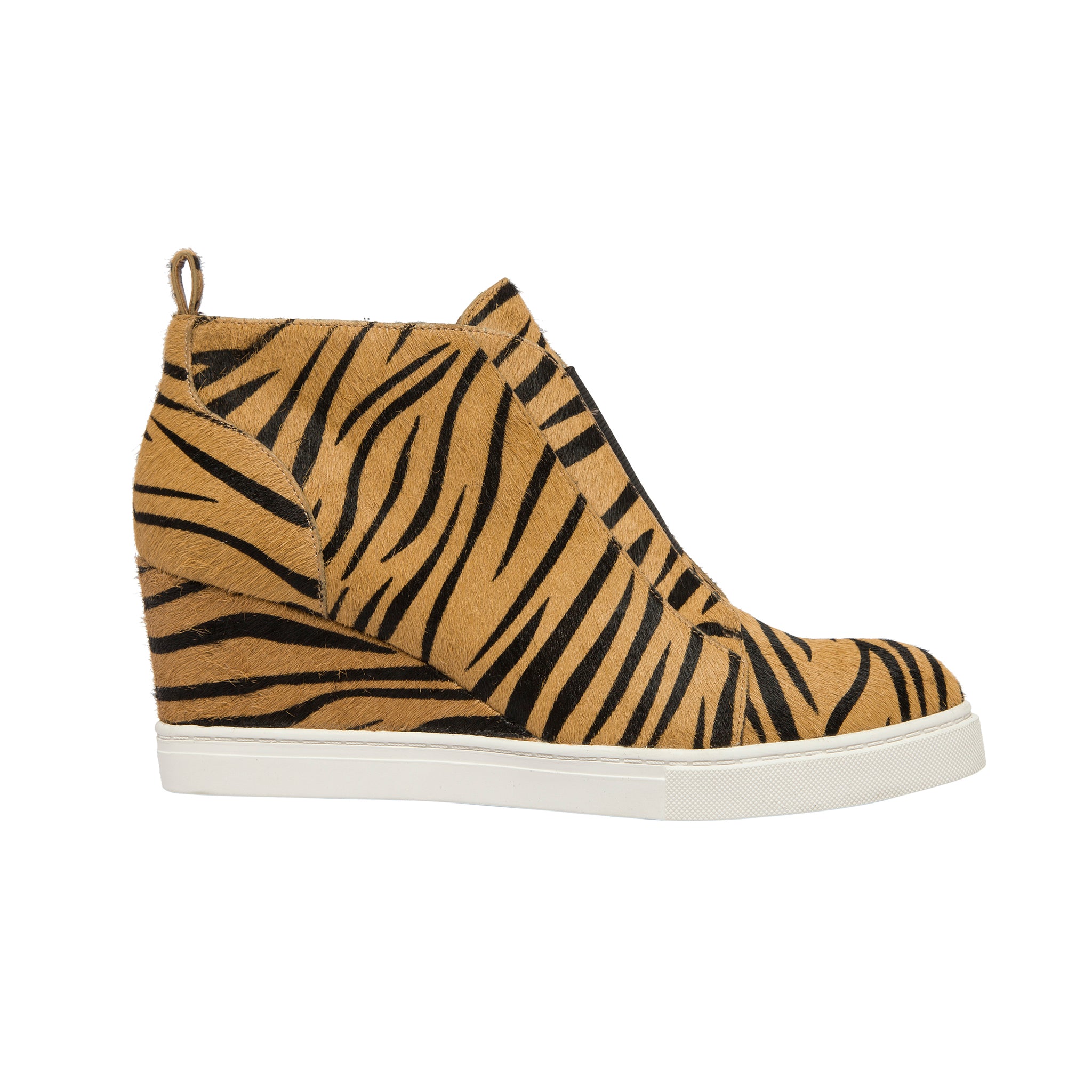 FELICIA ANIMAL PRINT Our Original Platform Wedge Sneaker Bootie LINEA Paolo Shoes