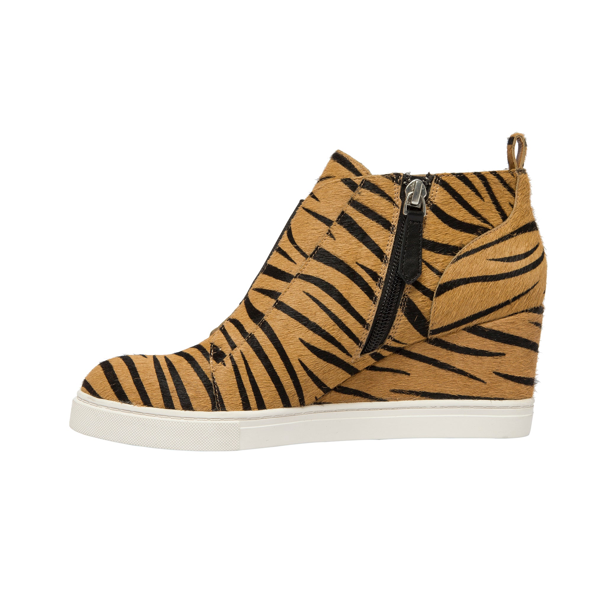 FELICIA ANIMAL PRINT Our Original Platform Wedge Sneaker Bootie LINEA Paolo Shoes