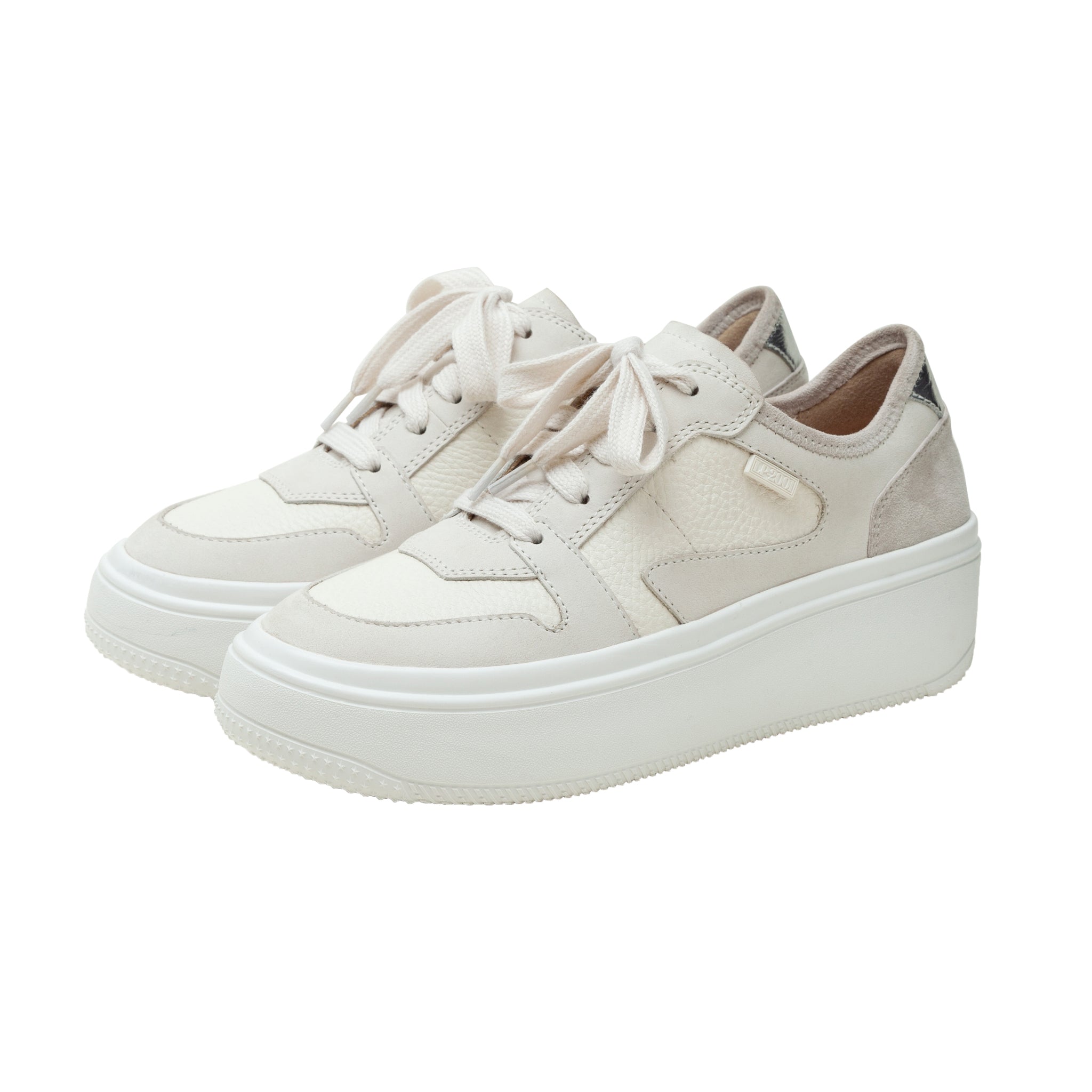 GAINS Lace up Leather Platform Sneakers LINEA Paolo Shoes