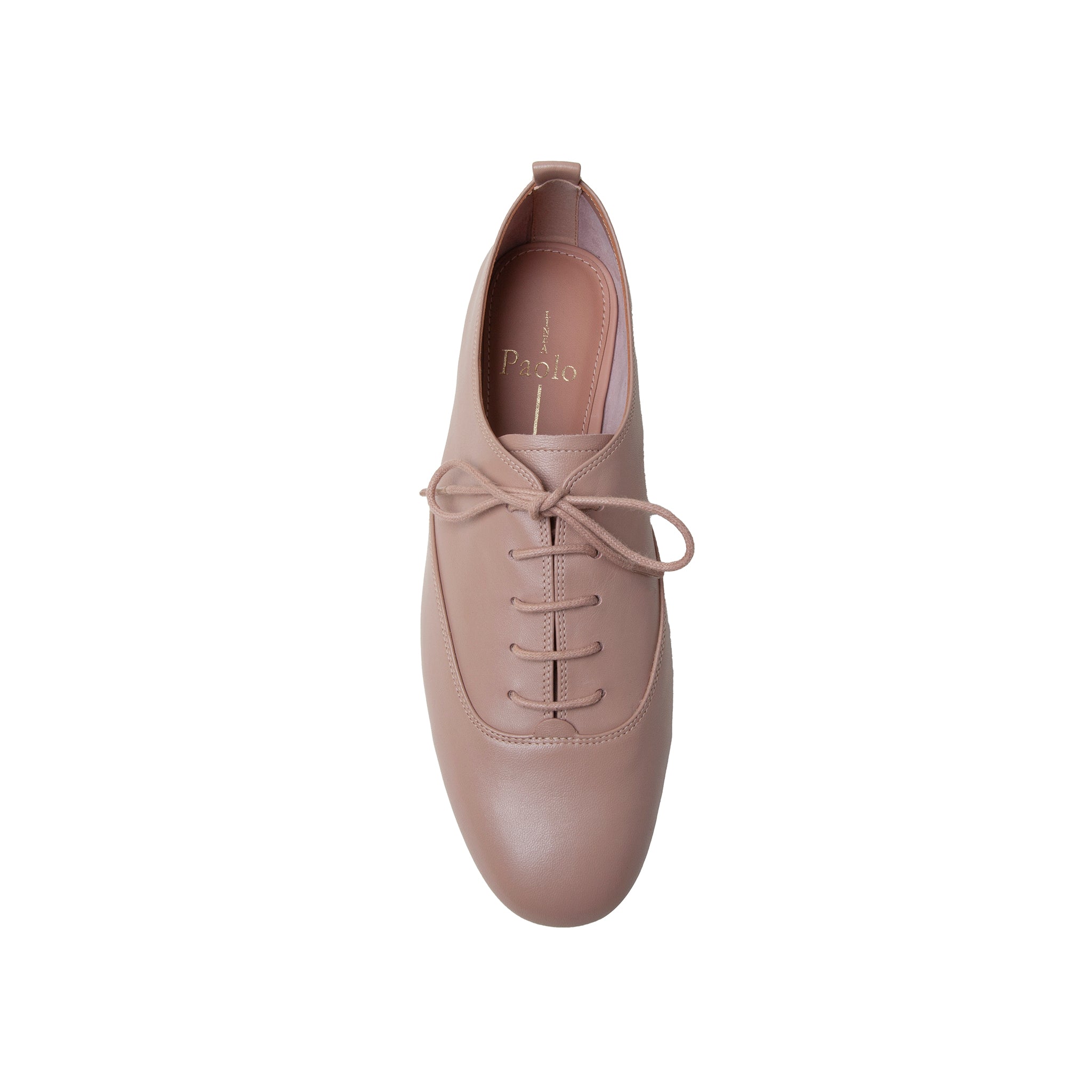 マロン MIRNA | Nappa Leather Ballet Oxford Flats – LINEA Paolo Shoes