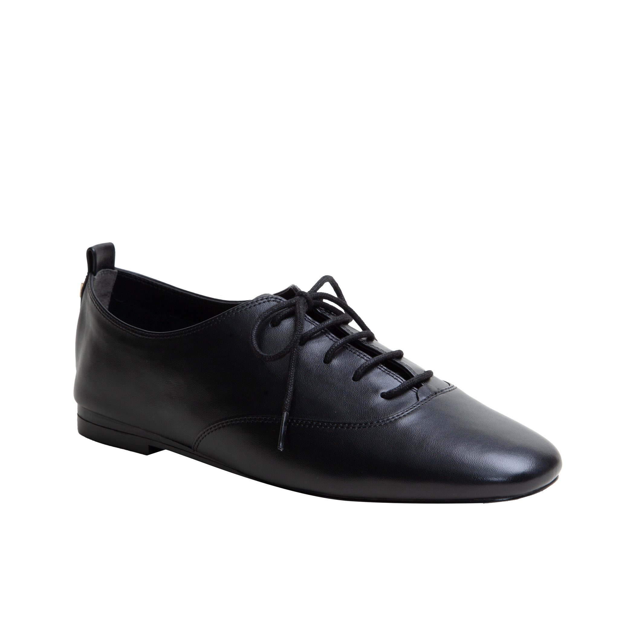 MIRNA | Nappa Leather Ballet Oxford Flats – LINEA Paolo Shoes