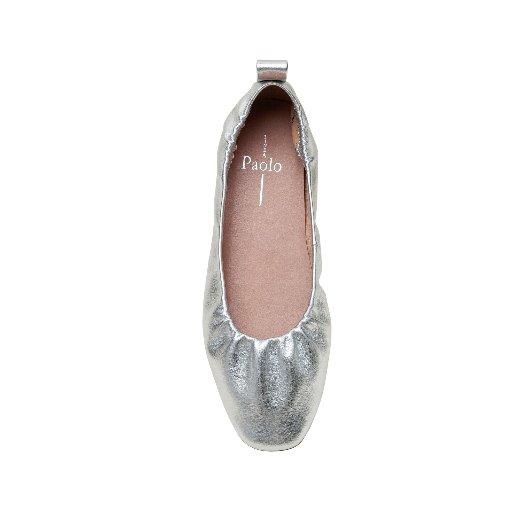 NEWRY Fashion Square Toe Ruched Ballet Flats LINEA Paolo Shoes