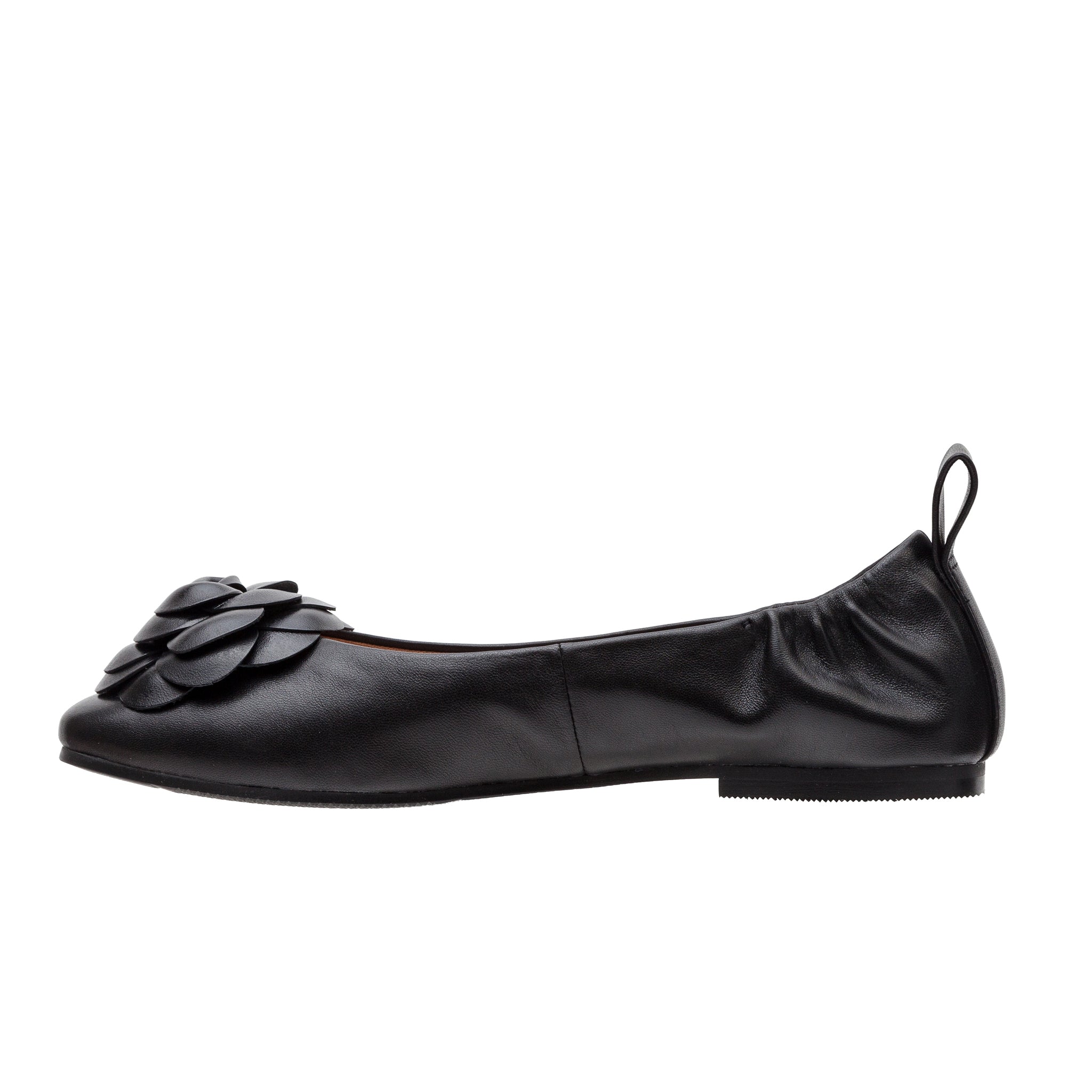 NINA | Ruched Rosette Ballet Flats – LINEA Paolo Shoes
