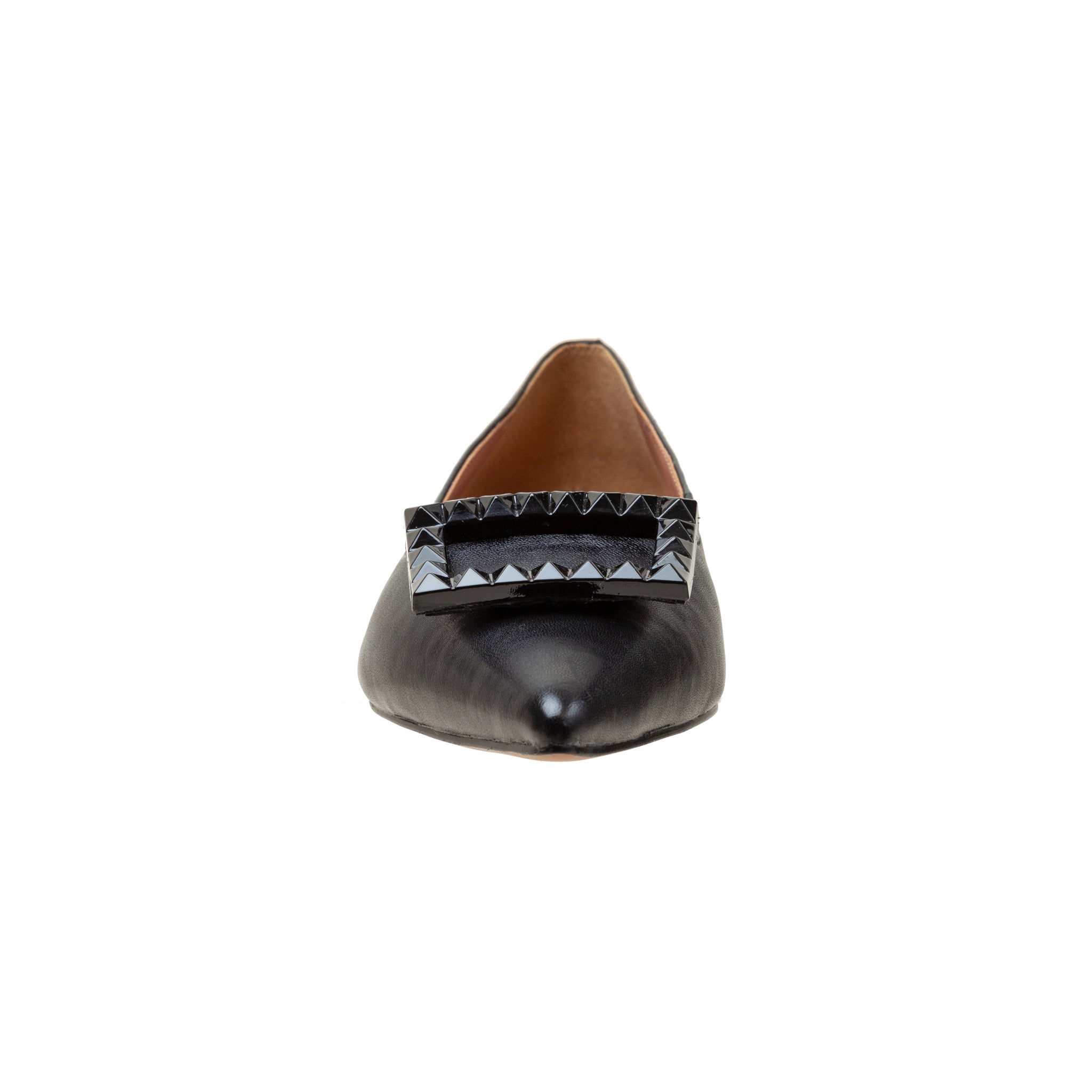 NOLENE | Resin Buckle Pointy Toe Flats – LINEA Paolo Shoes