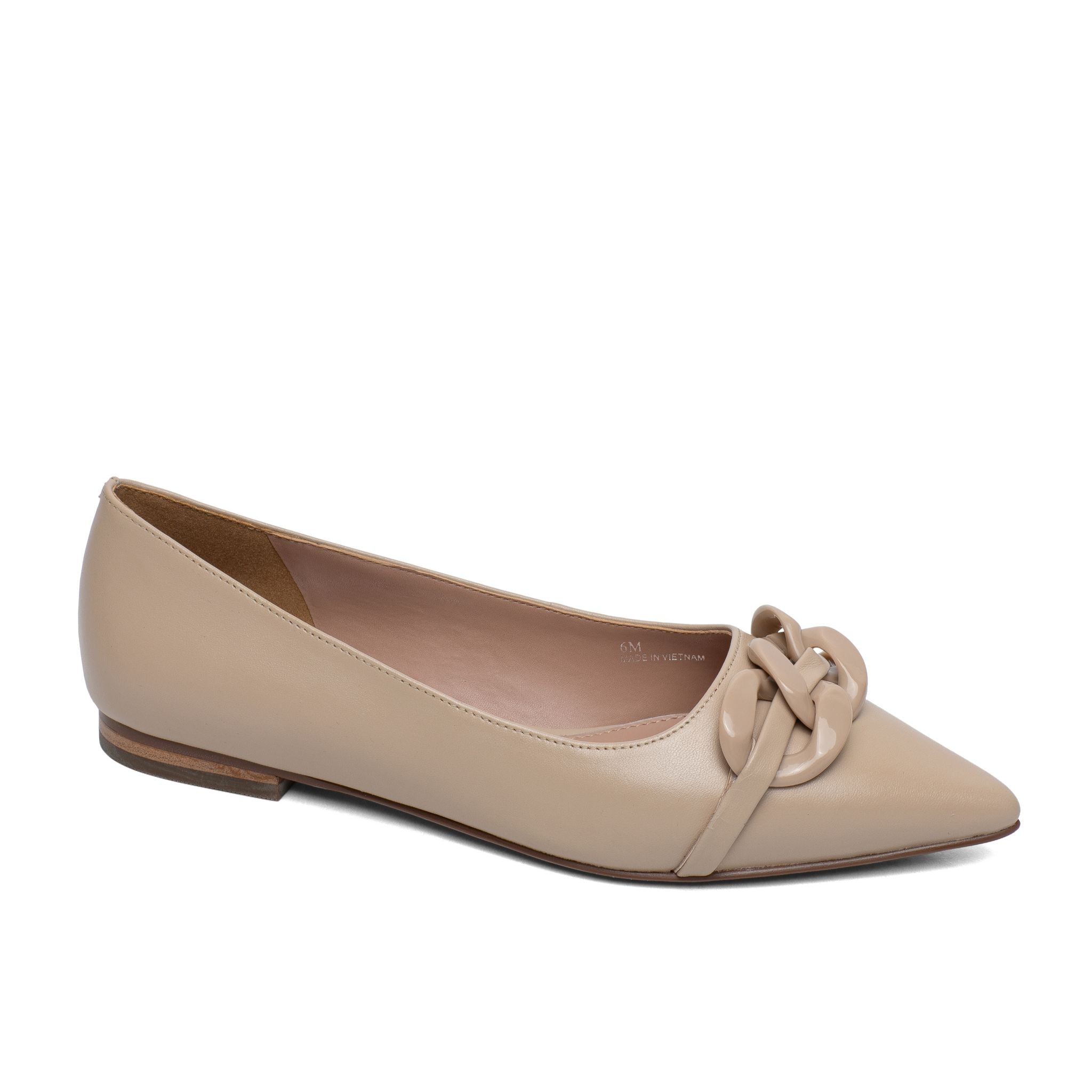 【PORTERNA】Plain Chain Coloring Flat Shoes PORTERNA】Plain Chain Coloring Flat Shoes