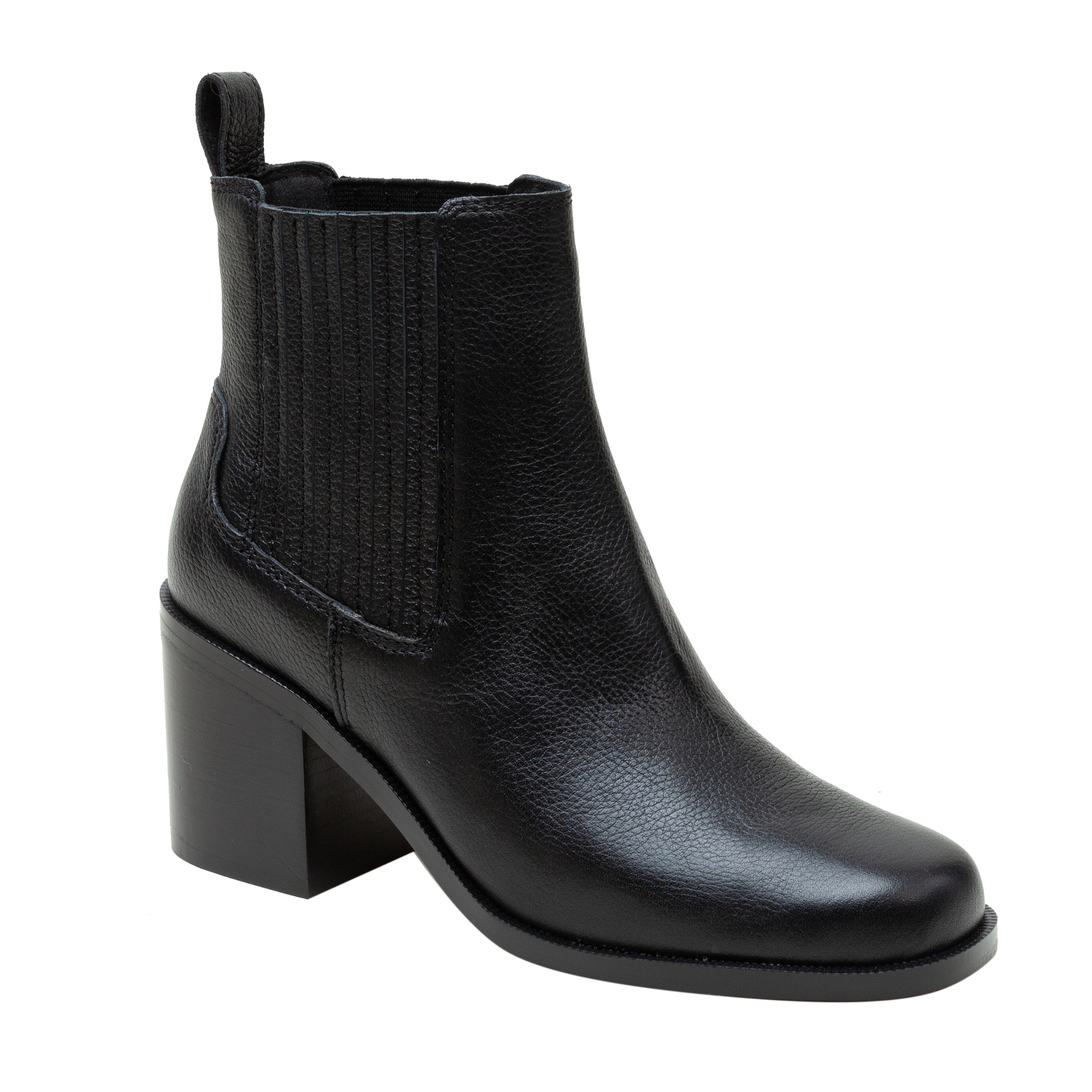 SPENCER Stacked Heel Booties LINEA Paolo Shoes