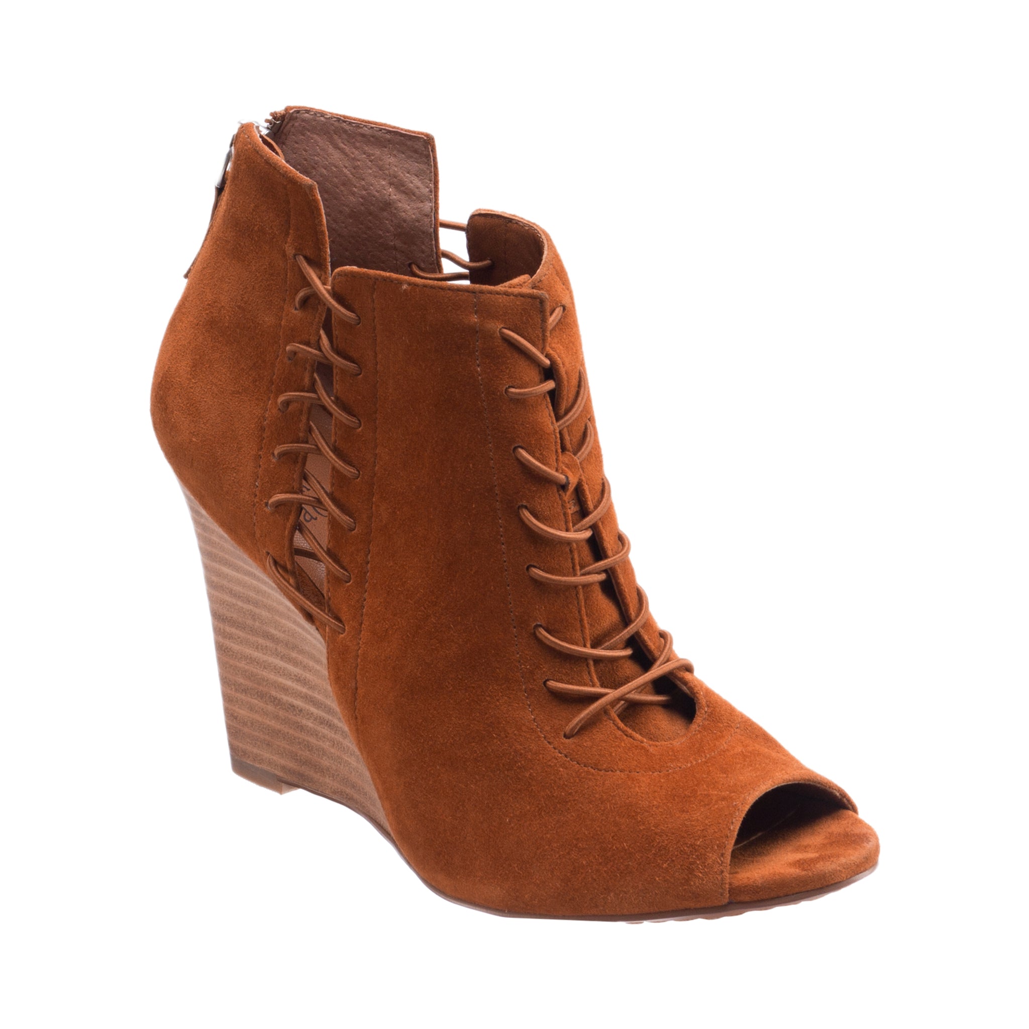 WREN Peep Toe Wedge Boots LINEA Paolo Shoes